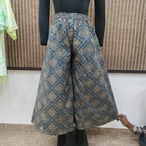 Vestido de Verano para Mujer, Estampado Floral Azul, Estilo Bohemio, Hindú, Étnico, Festivo, Natural, Lavable, de Algodón, con Corte Amplio y Escalonado - Product Image 5