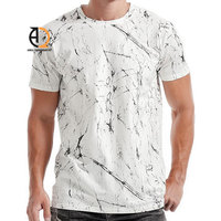 T-shirt personnalisé en polyester 100% pour sublimation, blanc, vente en gros
