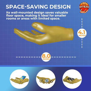 Soporte de Pared Dorado para Almacenamiento, Gancho para Baloncesto, Fútbol, Voleibol, Organizador para el Hogar - Product Image 6