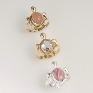 Anillo Moku Jewellery Marine con Cabujón de Coral Melocotón, Engastado en Bisel, Ajustable, Inspirado en el Océano, Anillo de Declaración Hecho a Mano, Joyería para Mujer - Product Image 2