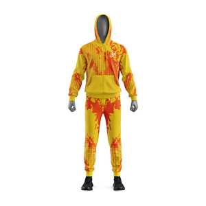 OEM ODM Unisex Hooded Tracksuit Set Full Length Printed Custom Pattern Breathable Casual Autumn Wear Light Wight Tracksuits - Product Image 5
