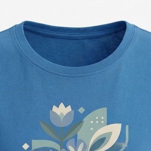 Camiseta a Cuadros con Estampado 3D de Manga Corta y Cuello Redondo para Mujer, a la Moda, Venta al Por Mayor, Color Personalizado - Product Image 4