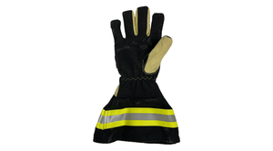 JNA GROUP Fire Fighting Safety <b>Gloves</b> Leather <b>12</b> <b>oz</b> 14 Inch Adjustable Wristlet Cuff Reflective Stripe Abrasion Resistant - Product Image 2