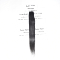 Extensions de cheveux naturels indiens 100% Remy, avec closure HD, lisses, non traités, à double trame machine, à clipser, qualité vierge, pour professionnels