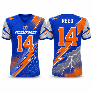 Uniformes de Fútbol Americano Personalizados Premium al por Mayor, Transpirables, de Poliéster, con Impresión por Sublimación, Proveedor de Marca Privada - Product Image 3