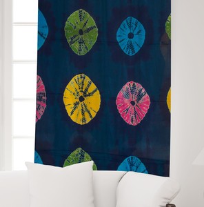 Rideau en coton imprimé tie-dye de qualité supérieure, doux, style bohème, pour salon, chambre, hôtel, fabricant en gros en Inde - Product Image 4