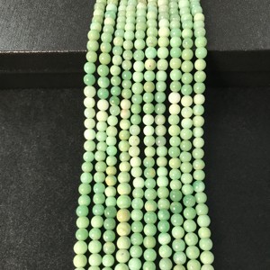 Cuentas Sueltas de Crisoprasa Natural Certificada IGI, Grado AA, 4mm-5.5mm, Verde Fuego, para Joyería y Manualidades, Gran Venta - Product Image 5