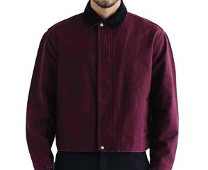 Veste zippée oversize vintage streetwear personnalisée pour homme, hiver, broderie, patchs sur le devant, denim, coupe-vent, respirante - Product Image 4