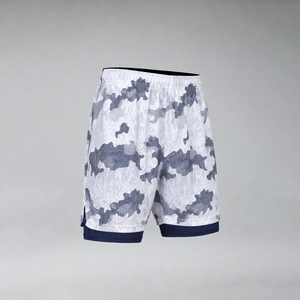 Men <b>Cargo</b> <b>Shorts</b> Mid Waist Drawstring Closure Quick Dry Pockets Sports Workout Bottoms Casual Style <b>Short</b> Length - Product Image 1