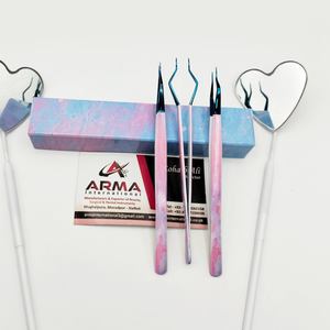Pinces à épiler en acier inoxydable pour extensions de cils, très vendues, avec couleur et logo personnalisables, pointe précise et durable - Product Image 5