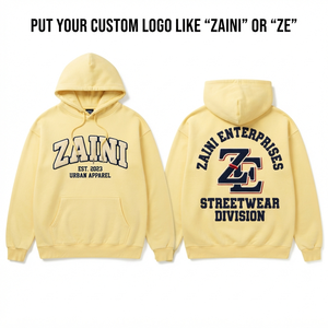 Sudadera con Capucha Extra Grande para Hombre, 400g, Felpa de Algodón, Ecológica, Suave y Cálida, Color Rosa, Impresión Personalizada, Logotipo Bordado DTF, OEM, ODM - Product Image 1
