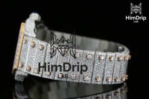 HimDrip LAB. <b>Men's</b> Diamond Encrusted Mechanical <b>Watch</b> Stainless Steel <b>Square</b> Sapphire Crystal Analog Luxury Fashion 38mm 30bar - Product Image 2