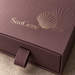 Boîte à tiroirs SunGene Dusty Plum pour la présentation de colliers de perles - Product Image 3