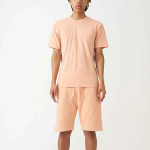 High Selling Eco Friendly Summer Men Beach T-Shirt & Shorts <b>Set</b> 100% Cotton Quick Dry Hip Hop Style Low Price - Product Image 6