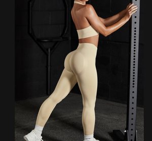Soutien-gorge de sport sans coutures pour femme, dos nageur, col ras du cou, maintien moyen, pour yoga et fitness, couleur unie, respirant, séchage rapide, anti-transpiration - Product Image 6