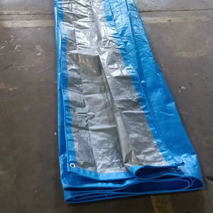 Bâche en HDPE bleue + argentée 4m x 5m 220 GSM - Product Image 1