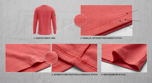 Camiseta de Manga Larga Personalizada para el Campeonato Mundial de Duatlón, Cuello Redondo, Secado Rápido, Estilo Casual para Hombre, Color Rojo - Product Image 6