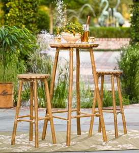 Silla de playa de bambú, silla de jardín para exteriores, sillas de comedor de bambú natural estilo boho, hechas en Vietnam por KingCraftViet - Product Image 5