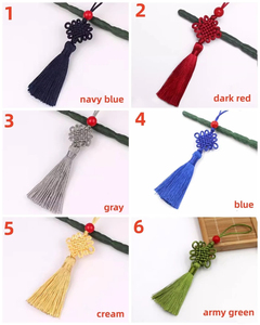 พู่ผ้าไหมผูกปม120มม. สำหรับการทำเครื่องประดับและสิ่งทอในบ้านทำตามสั่ง2026ใหม่เอี่ยมทำด้วยมือ - Product Image 4