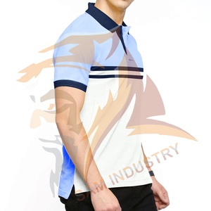 เสื้อโปโลแขนสั้นผ้าเจอร์ซีย์เนื้อแน่นคุณภาพสูงสำหรับฤดูร้อน ผลิตจากผ้าฝ้าย 100% ใส่สบาย ระบายอากาศได้ดี แห้งเร็ว สำหรับผู้ชาย - Product Image 2