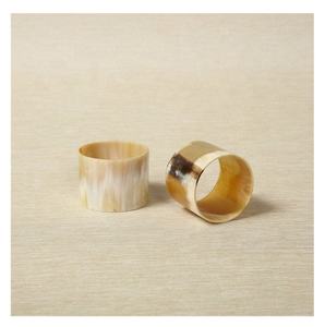 2025 luxueux 4 pièces ensemble fabriqués à la main corne ronds de serviette Conceptions uniques Couleurs vibrantes pour salle à manger élégante mariages hôtels fêtes - Product Image 2