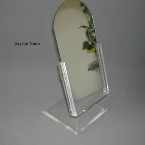 Daystar Trade Modern <b>Foldable</b> Wall-Mounted Lighted Gold-Plated <b>Mirror</b> 3X Magnification Stand Beauty Makeup Application Daily - Product Image 1
