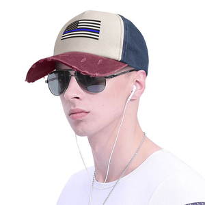 Streetwear Baseball <b>Cap</b> Premium Distressed Cotton Hat Adjustable <b>Vintage</b> Baseball <b>Cap</b> Distressed Cotton Custom Logo <b>Cap</b> - Product Image 3
