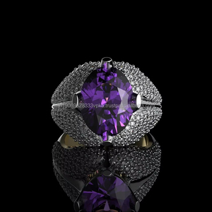 Round Cut Diamond Engagement <b>Ring</b> & Unisex Proposal <b>Ring</b> for Him or Her Silver Wedding <b>Ring</b> Anniversary Gifts <b>Ring</b> promise <b>ring</b> - Product Image 3