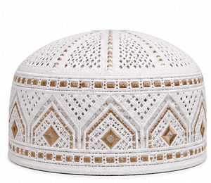 Chapeau de prière musulman bicolore pour hommes, respirant et confortable, Kufi islamique, vente en gros, couvre-chef religieux pour adultes musulmans - Product Image 6