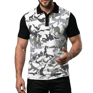 เสื้อโปโลลายพรางทหารผู้ชายราคาส่ง แบบสั่งทำพิเศษ ลายพรางแบบซับลิเมชั่น เสื้อโปโลถักสำหรับเล่นกอล์ฟและกีฬาอื่นๆ ไซส์ใหญ่สำหรับผู้ชาย - Product Image 5