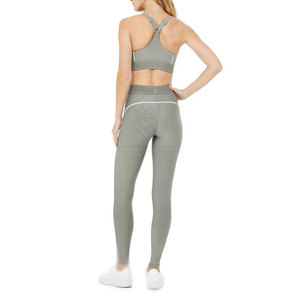 Service OEM, ensemble de yoga pour femmes grandes tailles, respirant, personnalisé, uni, de haute qualité, respectueux de l'environnement, ensemble 2 pièces - Product Image 5