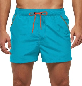 Vêtements et accessoires pour hommes : Short de bain uni à séchage rapide, style urbain, taille élastique en maille, pour le surf et la plage, OEM - Product Image 1