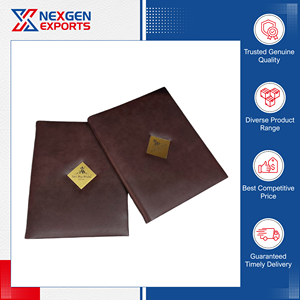 Suministro Directo de Fábrica, Carpeta de Menú de Restaurante de Cuero PU de Alta Calidad, Opciones de Diseño de Logotipo Personalizado, Pedidos al por Mayor - Nexgen Exports - Product Image 2