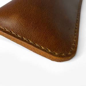 Genuine Leather <b>Glasses</b> Pouch Luxury Soft Cowhide Spectacles <b>Case</b> Slim Handmade Sunglasses Cover Travel Bag LGC-0143 - Product Image 6