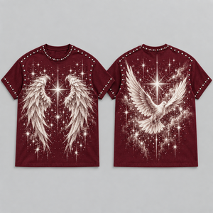 Tribal Star <b>T</b> <b>Shirts</b> Oversized Rhinestone Abstract Graphics Everyday Styling Weekend Clothing <b>Festival</b> Attire Decorative Details - Product Image 6