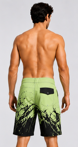 <b>Mens</b> Board Shorts Quick Dry Breathable Swim <b>Trunks</b> Drawstring Waist Pockets Mountain Print Polyester Fabric Custom Logo Surf - Product Image 3