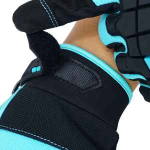 <b>Full</b> Finger Racing Gloves PU Material Non <b>Slip</b> Outdoor Activities Unisex Hook And Loop Closure - Product Image 4