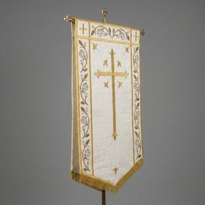 Luxury Orthodox Catholic Church Processional <b>Banner</b> Gold Bullion Wire Embroidered <b>Banners</b> - Product Image 2