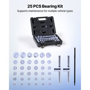 Kit Pressa Cuscinetti in Alluminio Rinforzato da 25 Pezzi con Boccole, Chiavi e Set Attrezzi per la Montaggio di Guarnizioni e Anelli di Tenuta, Personalizzazione OEM - Product Image 2