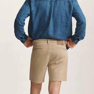 Pantalones Cortos Bermuda Color Caqui para Hombre, Cintura Media, Cierre de Cremallera, Color Sólido, Casuales, 100% Poliéster, Secado Rápido, con Bolsillos - Product Image 3