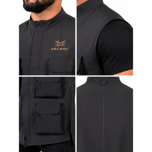 Mens Recycled Polyester Techwear Tunic <b>Utility</b> <b>Vest</b> for Streetwear Custom OEM Label for Outdoor Sports Fishing <b>Vest</b> - Product Image 4