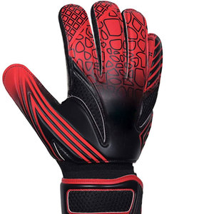 Gants de gardien de but de football personnalisés Econex Sports, protection complète des doigts et du pouce, paume orange imprimée, cuir PU, fermeture auto-agrippante - Product Image 1