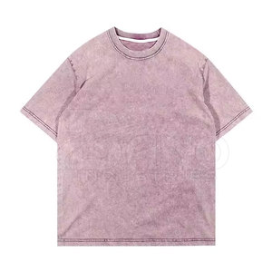 Camiseta de Hombre con Lavado Ácido de la Mejor Calidad, 100% Algodón, Transpirable, Informal, para Verano - Product Image 6