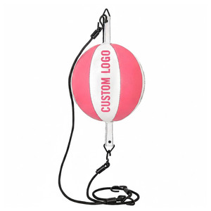 Kit d'entraînement de boxe tout-en-un double extrémité, blanc et rose, de bonne qualité, design unique, durable, léger, personnalisé - Product Image 1