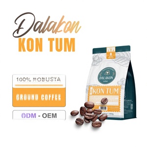 Mejor Precio, Sabor Caramelo Suave, Café Molido Robusta Premium Dalakon, Tostado Claro con Miel, Vietnam, OEM/ODM - Product Image 1