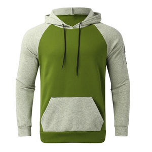 Sweat-shirt à capuche pour homme, couleur vert-gris, style streetwear, décontracté, manches longues, vêtements d'hiver, poche cachée, cordon de serrage - Product Image 3