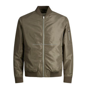 Men's Thin Bomber <b>Jacket</b> Windproof <b>Pilot</b> <b>Jacket</b> Coat Baseball <b>Jackets</b> With Multi Zipper Pockets - Product Image 3