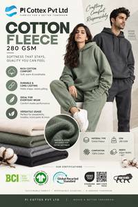 Tissu polaire 100 % coton 280 GSM, doux, chaud et respirant, brossé, pour sweats à capuche, sweat-shirts et pantalons de survêtement – Offre spéciale - Product Image 2