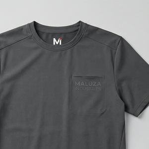 Camiseta Deportiva Extra Grande para Hombre, Transpirable, para Gimnasio, Correr, Entrenamiento, Ropa Deportiva, Camiseta Técnica de Poliéster/Algodón Maluza - Product Image 2