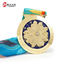 Médailles de récompense personnalisées étanches avec spinner 3D rotatif, souvenir commémoratif sportif personnalisable avec impression sur mesure